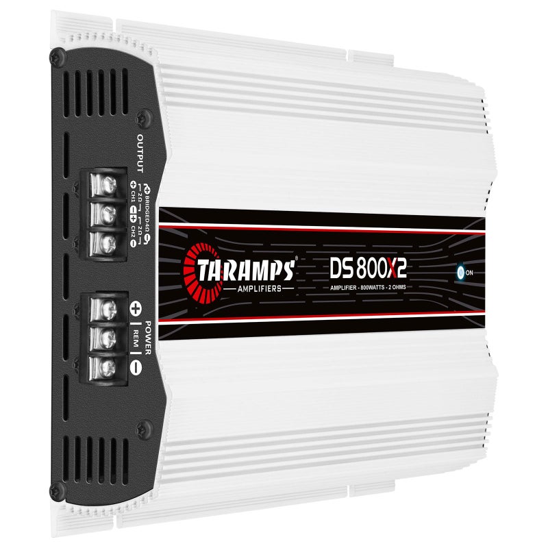Taramp's تارامبس DS 800x2 2 أوم 800 واط RMS قناتين 400 واط 2 أوم، قابلة للجسر مع 800 واط عند 4 أوم، مضخم صوت سيارة رقمي، تقاطع كامل النطاق تمرير عالي/منخفض ثابت، نظام فئة D - Image 2